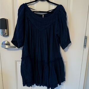 Navy Blue Boho Dress